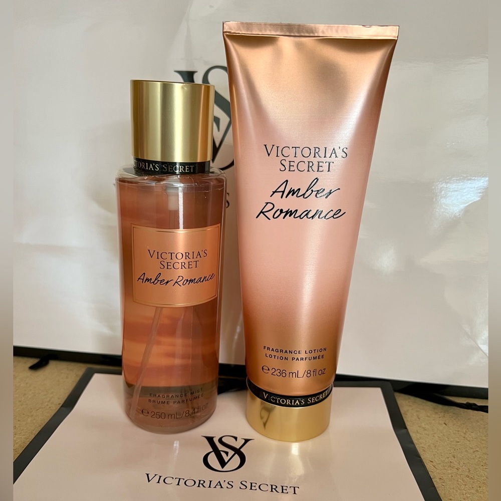Victoria’s Secret Amber Romance Mist & Lotion 236 ml. Brand New Sealed.